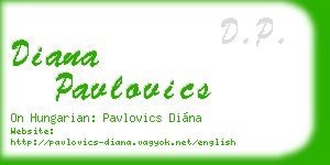 diana pavlovics business card