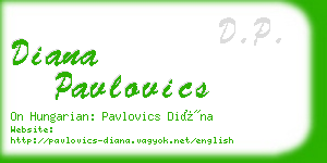 diana pavlovics business card